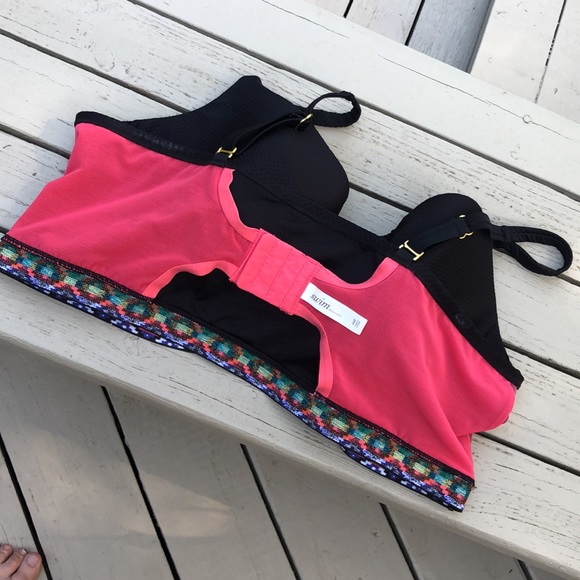 Cacique Balconette Geometric Band Underwire Bikini Swimsuit Top - Picture 13 of 16